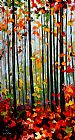 FALLING LEAFS IN THE FOREST by Leonid Afremov